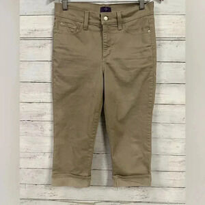 NYDJ Edna Cropped Tan Jeans